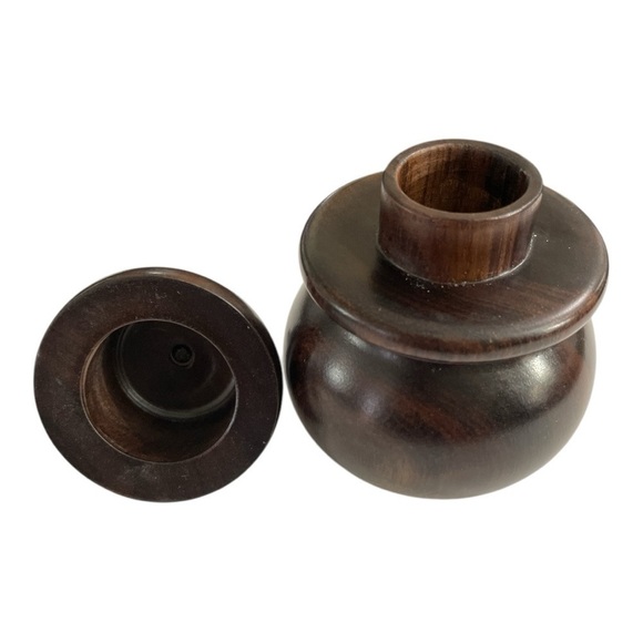 African Ebony Wood Vessel | Handcrafted by Mozambican Artisans, storage vessel - Picture 6 of 10